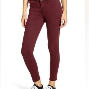 Articles Of Society Deep Red Skinny Jeans Sz 30 (8US)